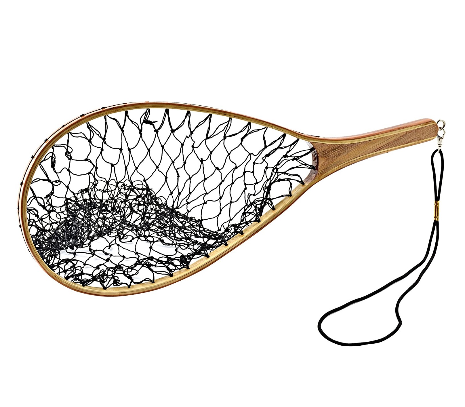 Wooden landing net